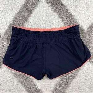 lululemon athletica Navy and Coral Swim Shorts